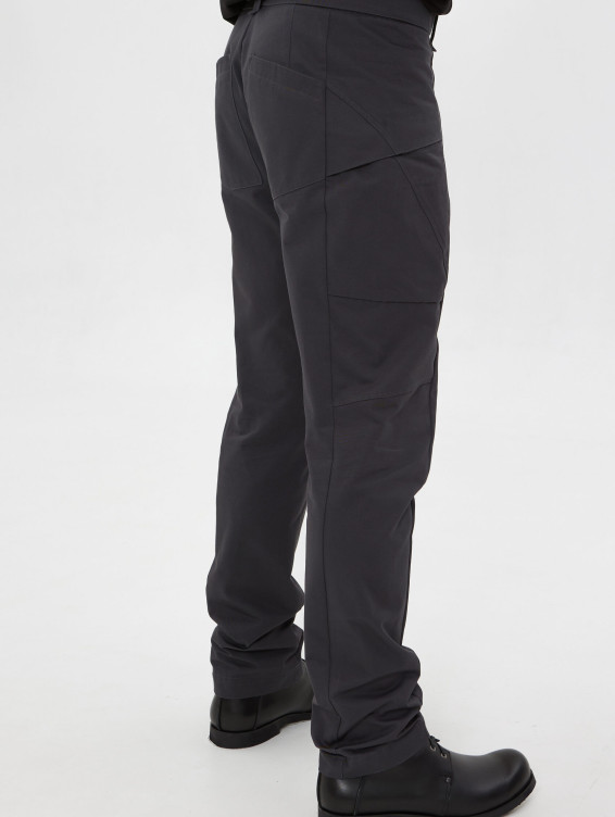 Брюки карго серые