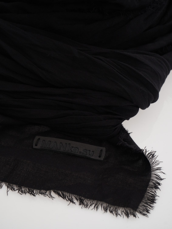 Большой платок на шею черный