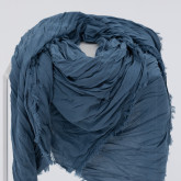 Большой платок на шею синий