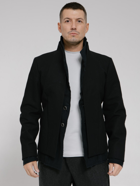 Жакет кирзовый черный