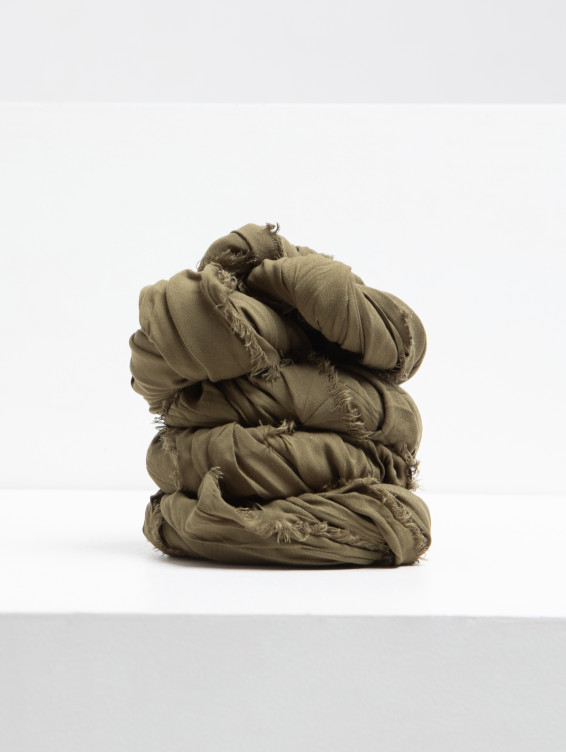 Большой платок на шею зеленый