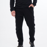 Брюки на болтах черные, вид спереди