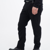 Брюки на болтах черные, вид сбоку