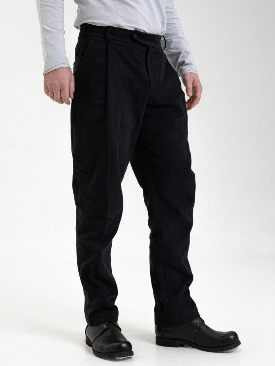 Брюки из джинсы черные