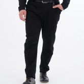 Брюки на болтах черные, вид спереди