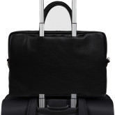 Кожаная сумка для ноутбука Rock черная - изображение 2