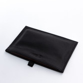 Кожаная обложка-карман для паспорта черная - изображение 2