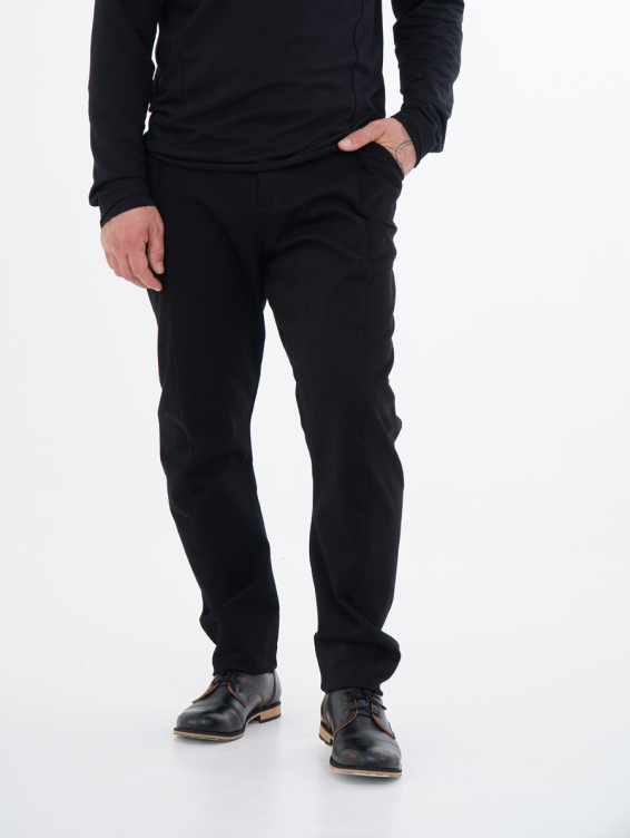 Брюки на болтах черные