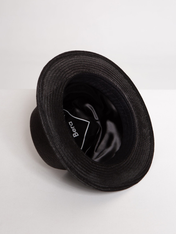 Соломенная шляпа Макс черная