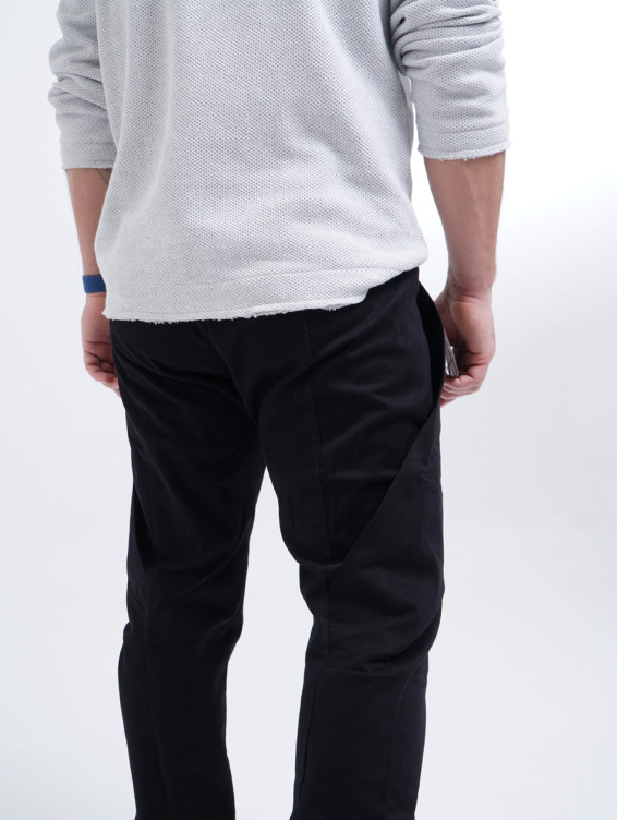 Брюки хлопковые черные