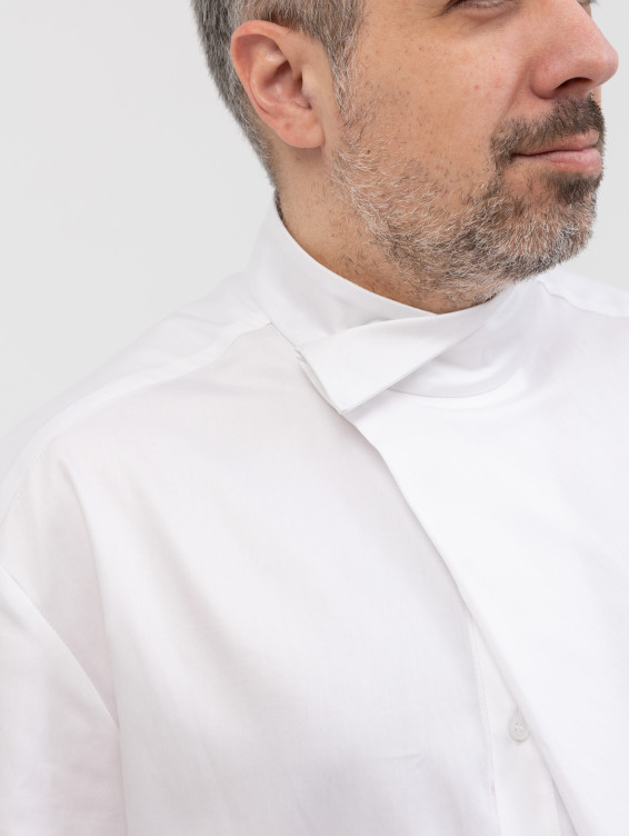 Рубашка оверсайз хлопковая белая