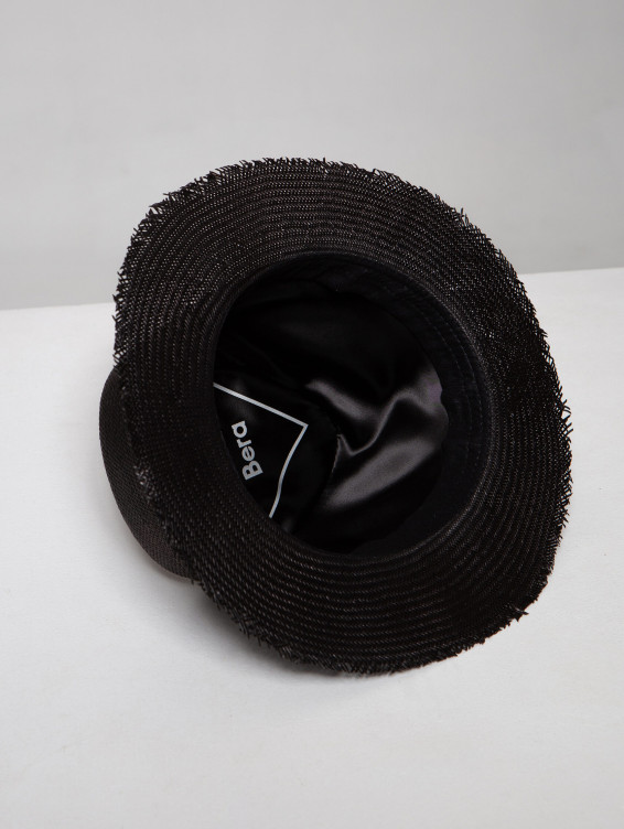 Соломенная шляпа Джек черная