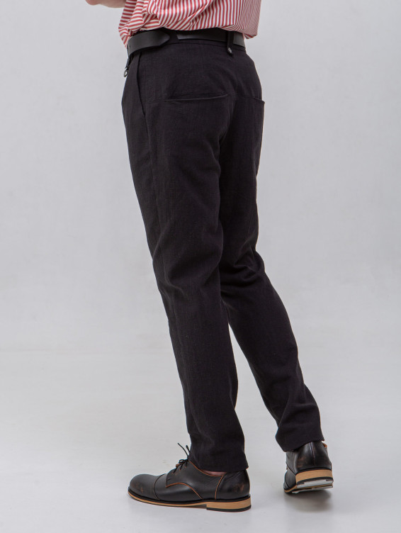 Брюки крапивные черные