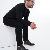 Брюки на болтах черные