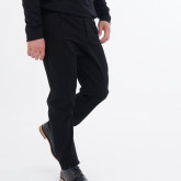 Брюки на болтах черные, вид спереди