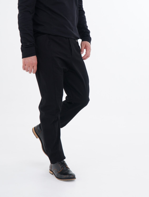 Брюки на болтах черные