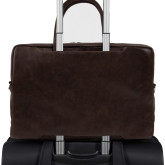 Кожаная сумка для ноутбука Rock коричневая