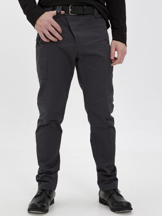 Брюки карго серые