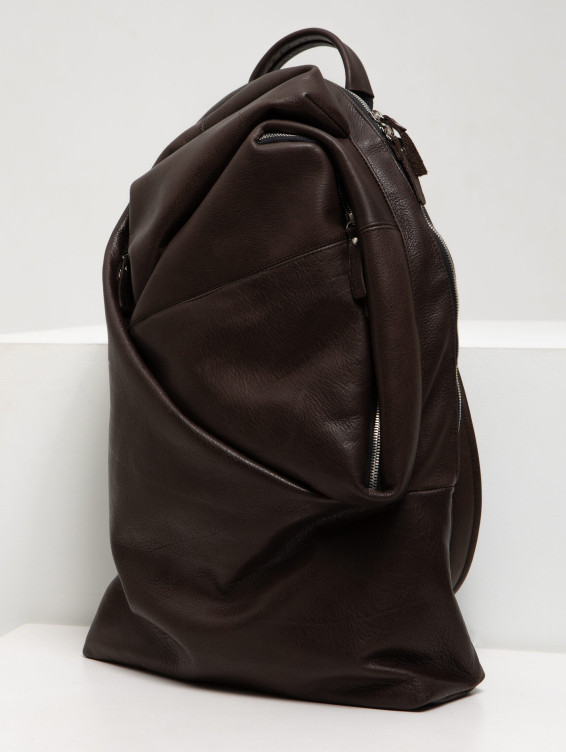 Рюкзак кожаный коричневый