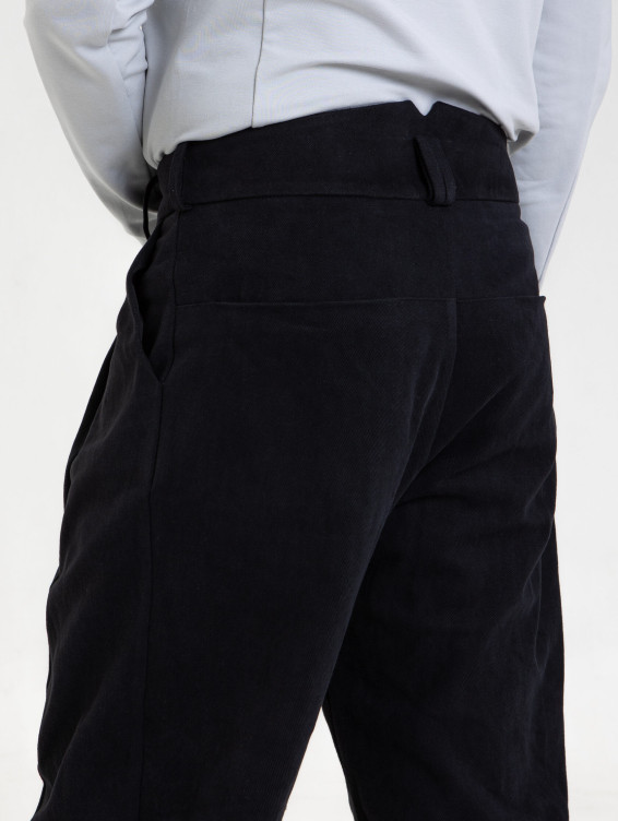 Брюки из джинсы черные