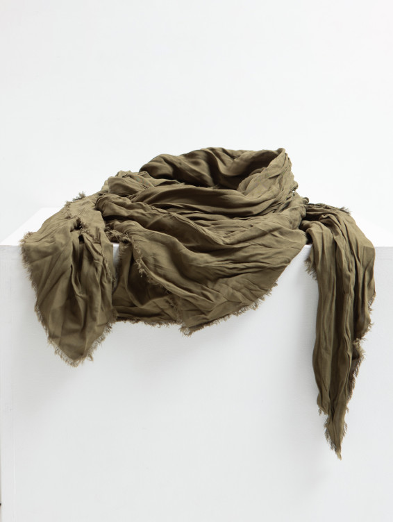 Большой платок на шею зеленый