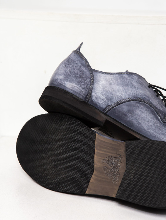 Кожаные туфли Барселона серые