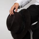 Соломенная шляпа Джек черная