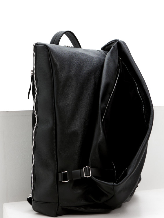 Рюкзак кожаный черный