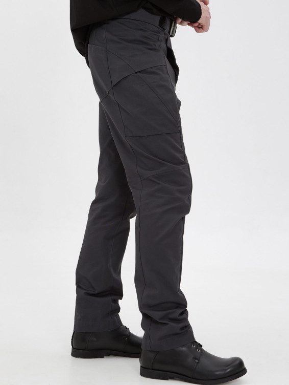 Брюки карго серые