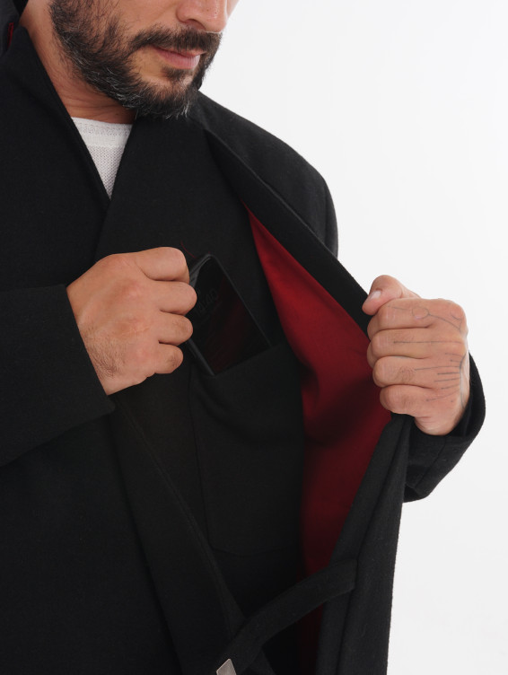 Жакет суконный черный