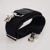 Кожаная сумка для ноутбука с креплением на ручку чемодана черная - изображение 8