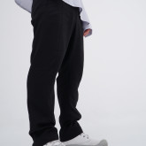 Брюки легкие черные, вид сбоку