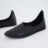 Кожаные тапки Марракеш черные