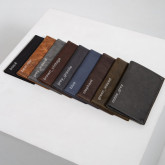 Кожаное портмоне на кнопке