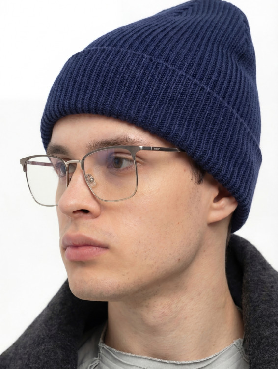 Хлопковая шапка ko-ko-ko темно-синяя