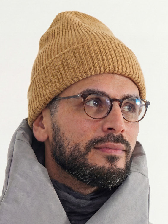 Хлопковая шапка ko-ko-ko жёлто-горчичная