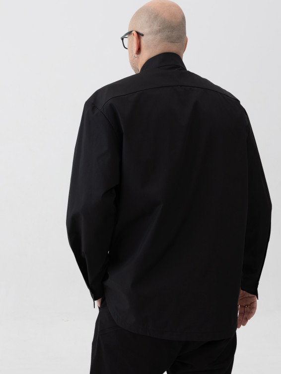 Рубашка оверсайз хлопковая черная