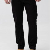 Брюки прямые хлопковые чёрные