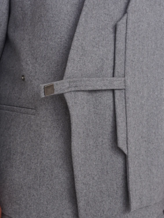 Жакет суконный серый