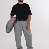 Брюки суконные серые