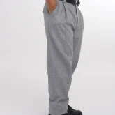 Брюки суконные серые, вид сбоку