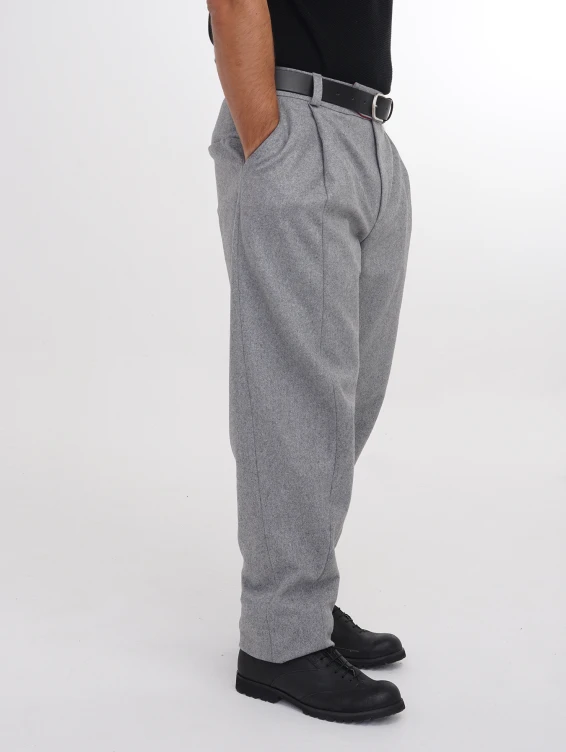 Брюки суконные серые