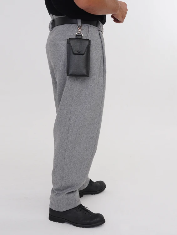 Брюки суконные серые