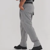 Брюки суконные серые, вид сбоку