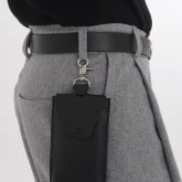 Брюки суконные серые, крупный план