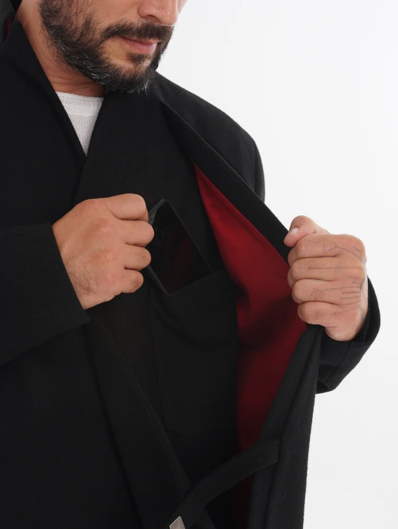 Жакет суконный черный