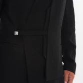 Жакет суконный черный, крупный план