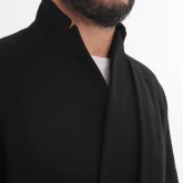 Жакет суконный черный, крупный план