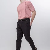 Брюки крапивные черные, вид спереди