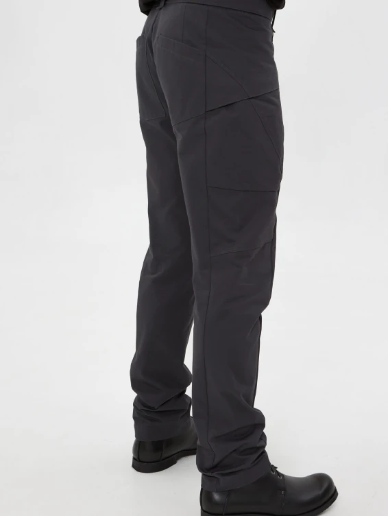 Брюки карго серые